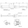 Gloeibougie diam.11,5x 4  L103mm 300W ERM